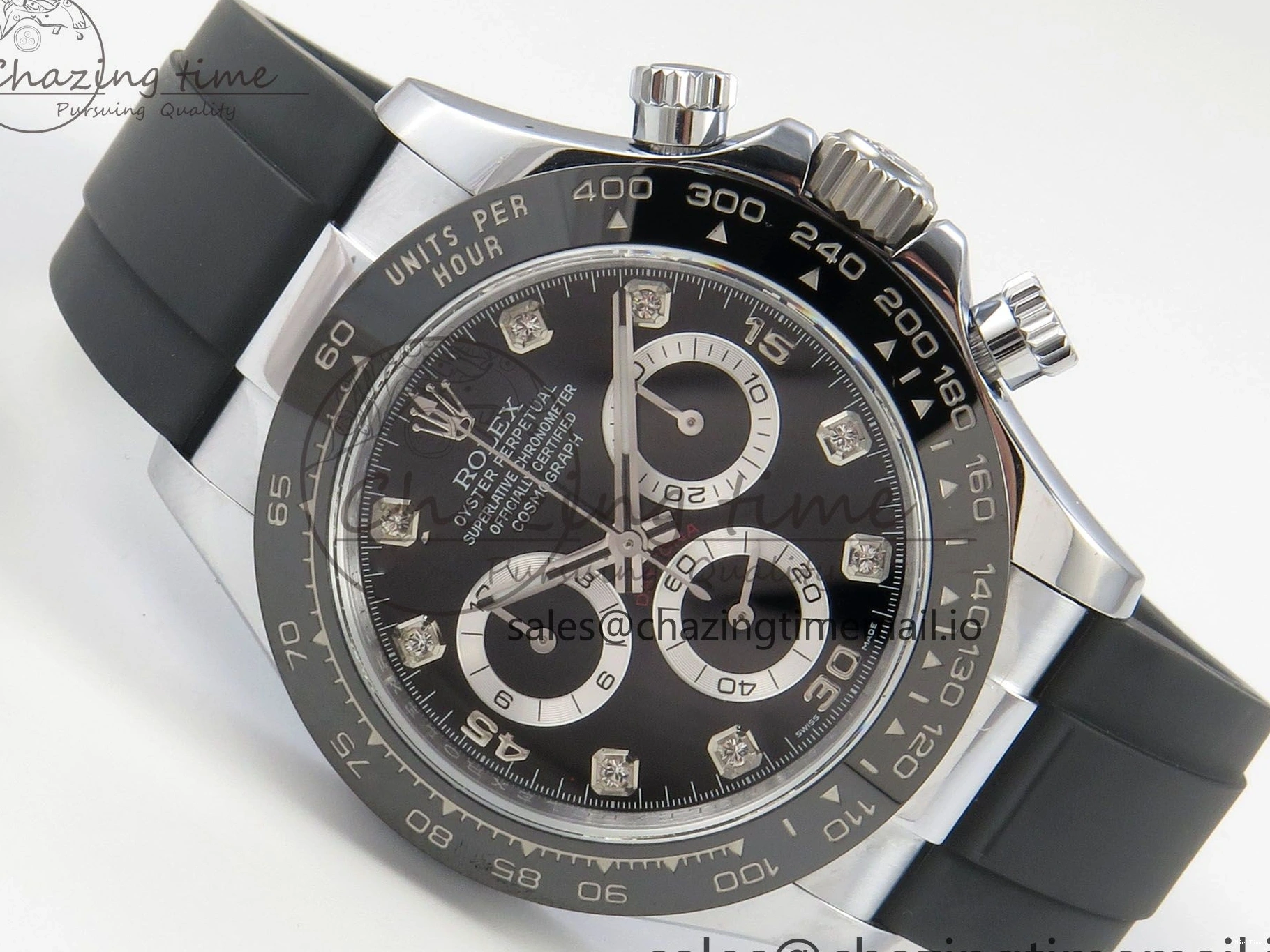 MiroTime 1225 Daytona 116519 QF 1:1 Best Edition Black Grey Dial on Oysterflex Strap SH4130 V11（Gain Weight） Classic 169